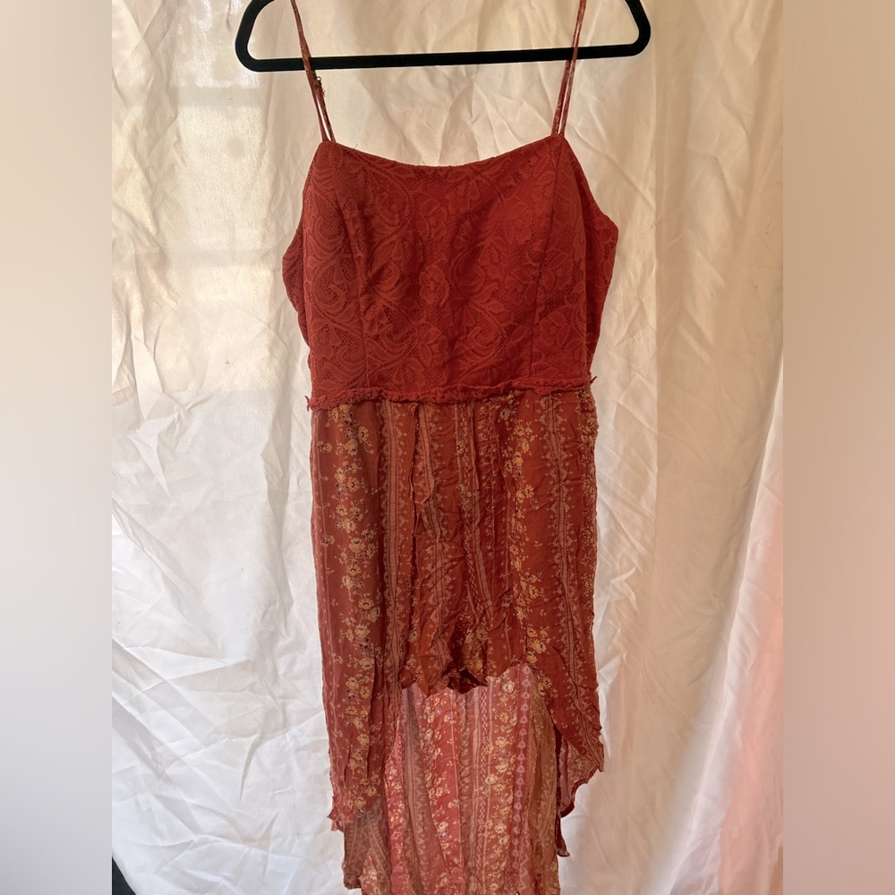 Woman’s 3xl spaghetti strapped no boundaries designed lace top dress